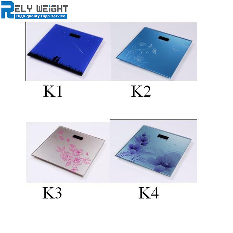OEM 180kg/100g Glass Electronic LCD type Digital Bathroom Body weight Scale Body Fat Scale