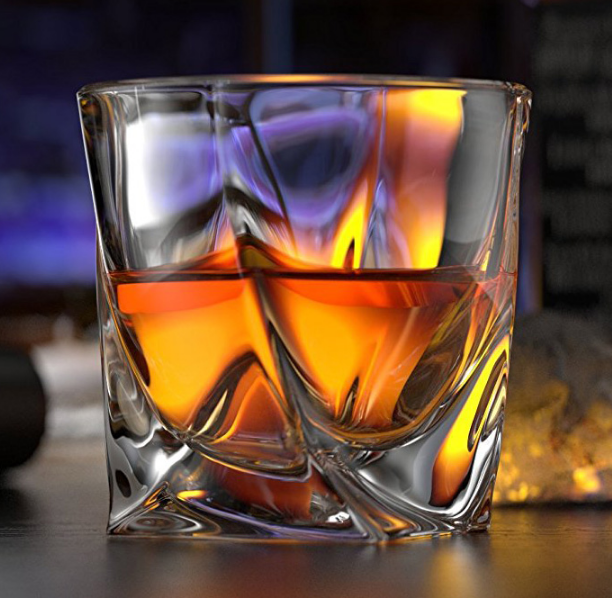 Wholesale 300ml whiskey glass cup Twist Whiskey Glass Cup