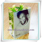 modern acrylic mini fish tank with photo frame
