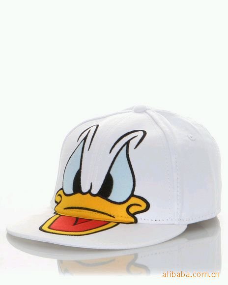 100% cotton cute children's hip hop hat bounce back hat flat brim hat