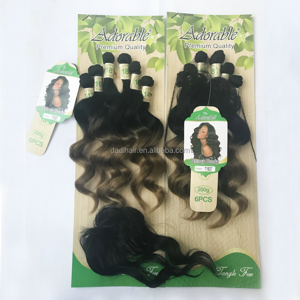 China Hair Extension Synthetic Weave China Hair Extension