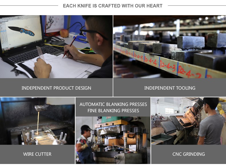 stainless steel blade with G10 handle hunter knife survival outdoor pocket knife folding