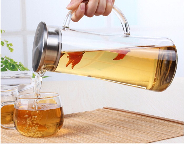 High borosilicate glass kettle large capacity glass cold water juice glass