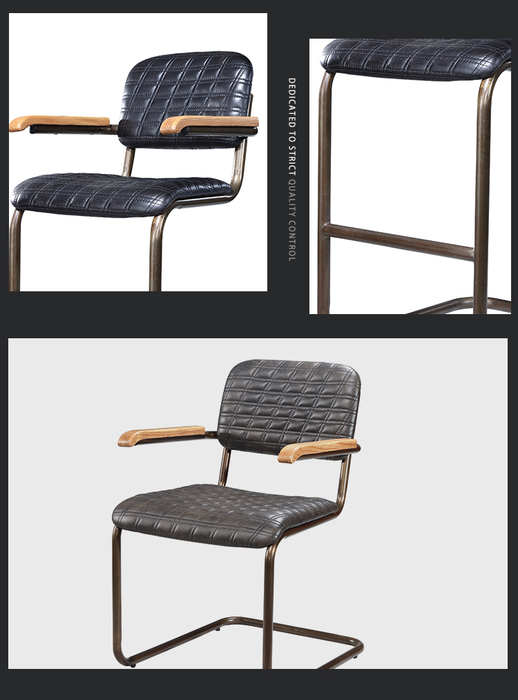 best quality luxury leisure chair modern design bar chair with armrest antique leather kitchen bar stools with arm