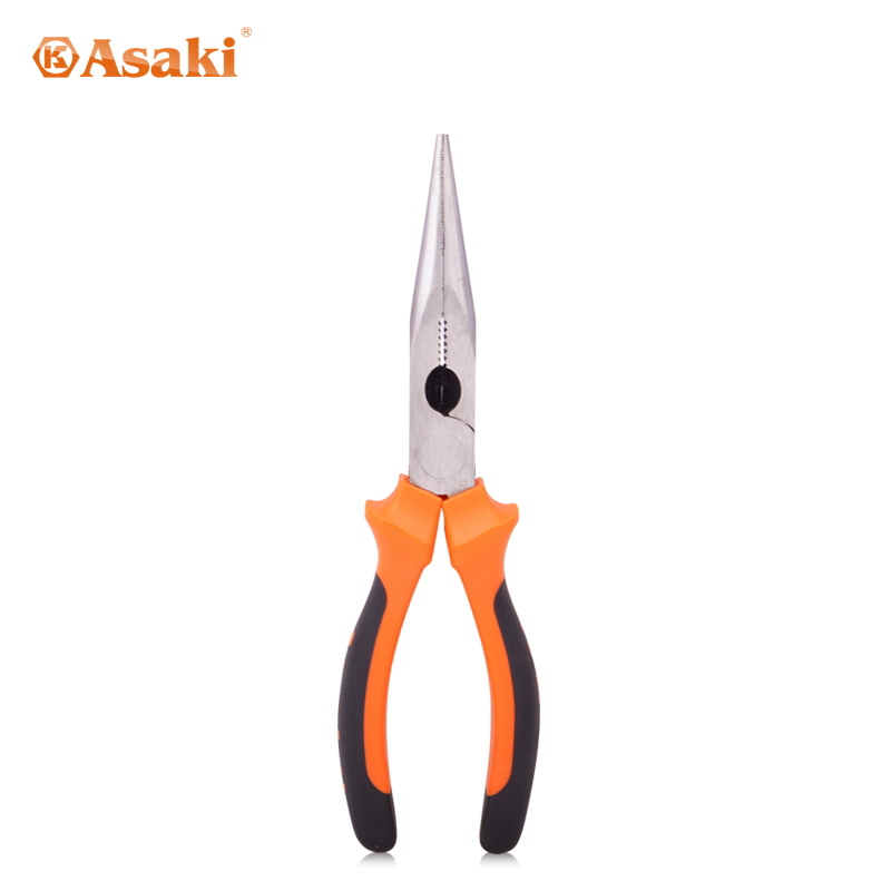 Asaki 6" 8" Carbon Steel Long needle  nose plier hand tool