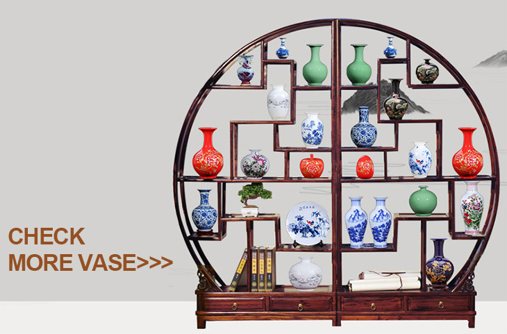 Traditional blue and white design living room decoration floor vase ceramic large tall vase