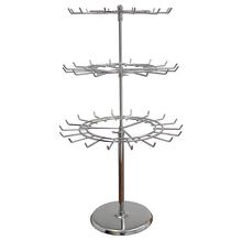 3-Tier Revolving Countertop Display - Spinner Rack for Malls, Showrooms. Retail Store Fixtures and Equipment