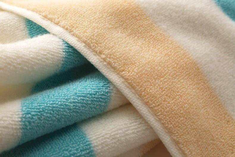 luxury 100% cotton stripe bath hotel towels set 5 star