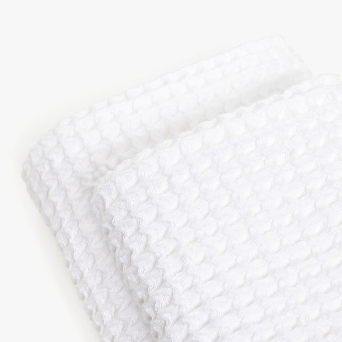 White Hotel Waffle Weave 100% Great Quality Cotton Hand Towel Bath Towel