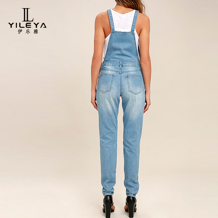 Factory New Design One Piece Trousers Jeans Denim Jumpsuit Women Suppliers From China