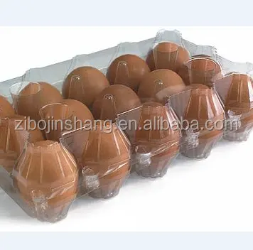 Disposable blister PVC 15 chicken eggs plastic clear tray