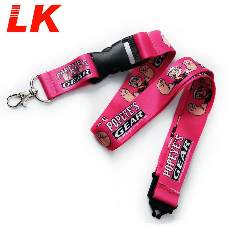 wholesale cheap polyester neck lanyards with logo custom