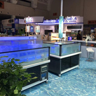SMCN customized Ecological ECO 2 layer supermarket or restaurant chiller live lobster king crab fish seafood tank