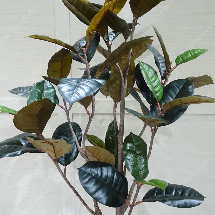 170cm Good Price Ficus Elastica Artificial Potted Lyrata Trees Decorative Faux Plant