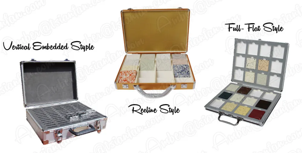 Travel Aluminium Stone Sample Suitcase for Stone Display