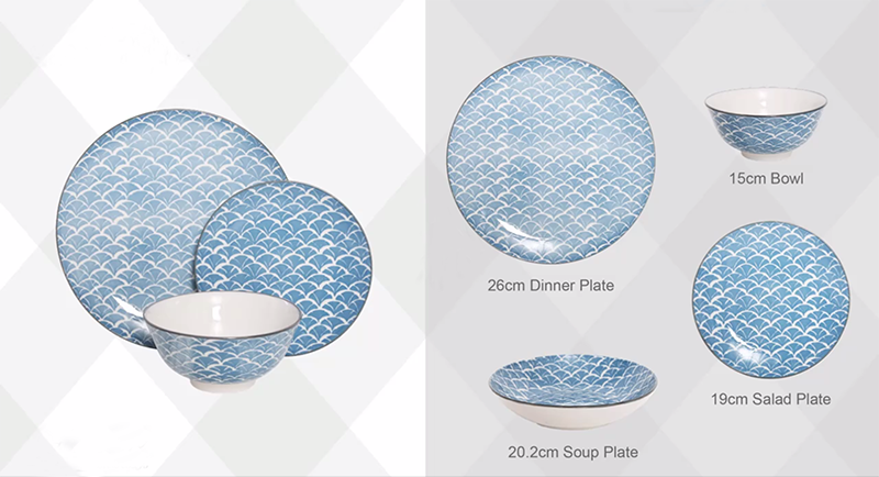 Wholesale 2022 Popular Design Porcelain Dinner Set Stoneware Tableware Dinnerware Sets With Glaze