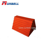 high visible orange color Polyurethane PU wheel chock block TS003PU for truck