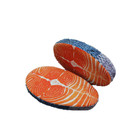 Lively salmon print shape china product custom design decorative cushion for indoor