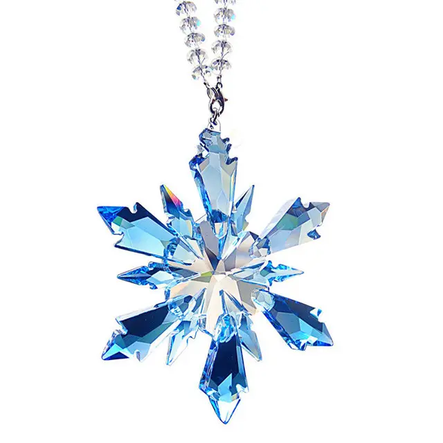 2020 style Crystal Snowflake Christmas Ornament