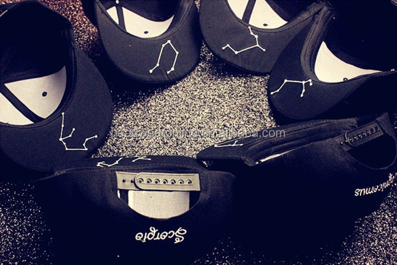 Men hats Plain Black Snap Back Cap Design Snapback Cap With3D Embroidery