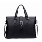 High Quality Office Bags for Men Tote Bag Leather Weekend Zipper Briefcase Hand Bags