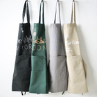 customized cotton fabric apron with logo custom in cotton