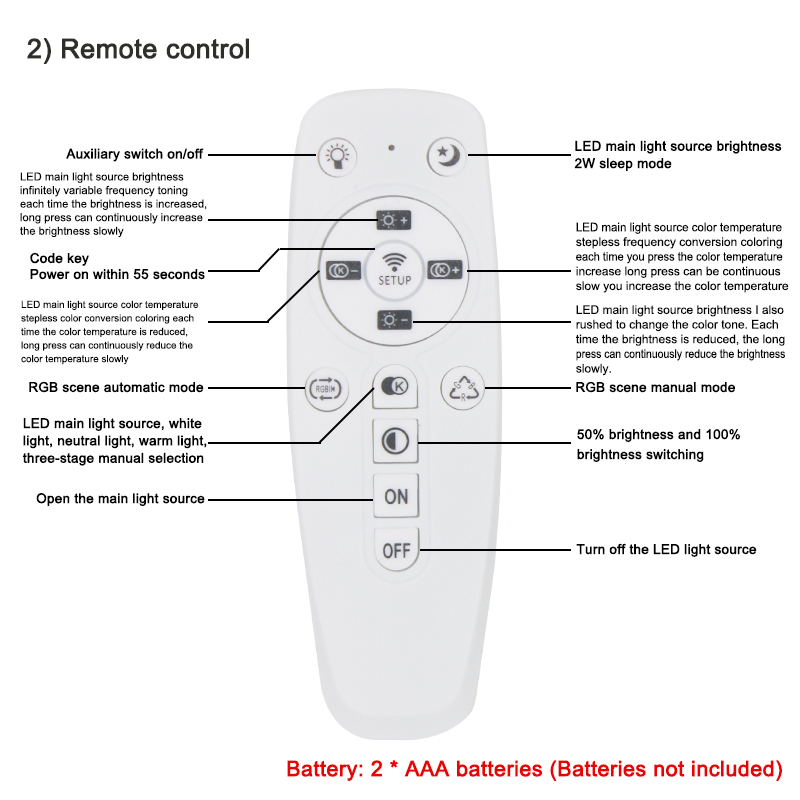 2.4G WIFI Safety Plastic Driver 15-24W Connessione Bluetooth Illuminazione Trasformatore di alimentazione AC100-240VLED Plafoniera