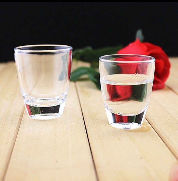 Haonai square shape 15ml mini shot glass liquor glass wholesales glass