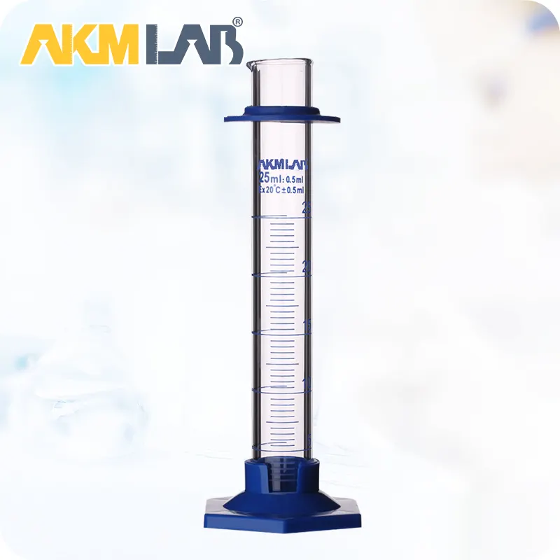 AKM LAB Glassware Measuring Cylinder 10ml 100ml 250ml 500ml 1000ml