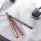 wooden dip pen with colorful printing Wood Holder Ink Calligraphy Tools, Comic Pro Drawing Kit