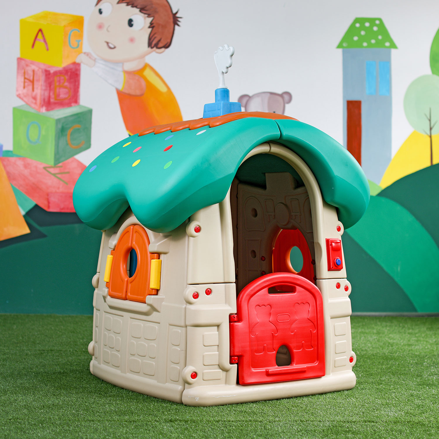 Fashion Children Outdoor Colorful Plastic PlayHouse
