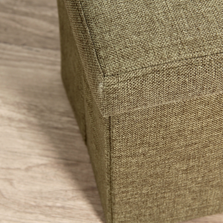High quality professional Folding  Square linen storage ottoman stool Footstool Storage with large space