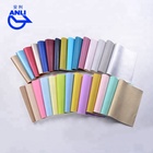 Multicolor durable suede grain waterproof PU abrasion resistant fabric microfiber bonded leather