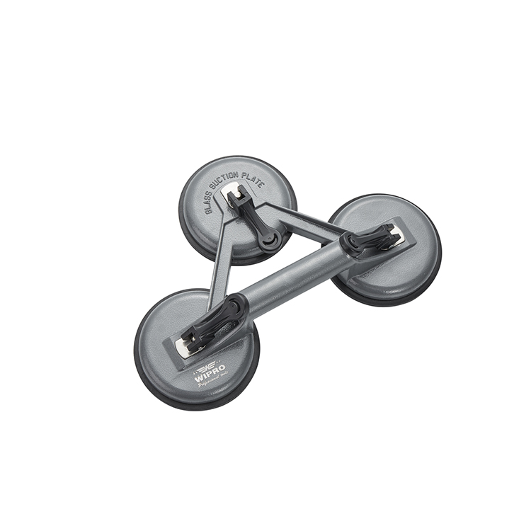 customized color strong loading aluminum three plates tile marble vacuum suction cup remover for glass lifting