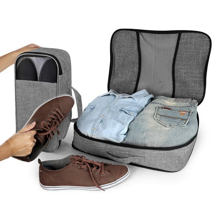 4 pièces cubes de rangement en polyester étanche valise voyage cubes d'emballage de compression