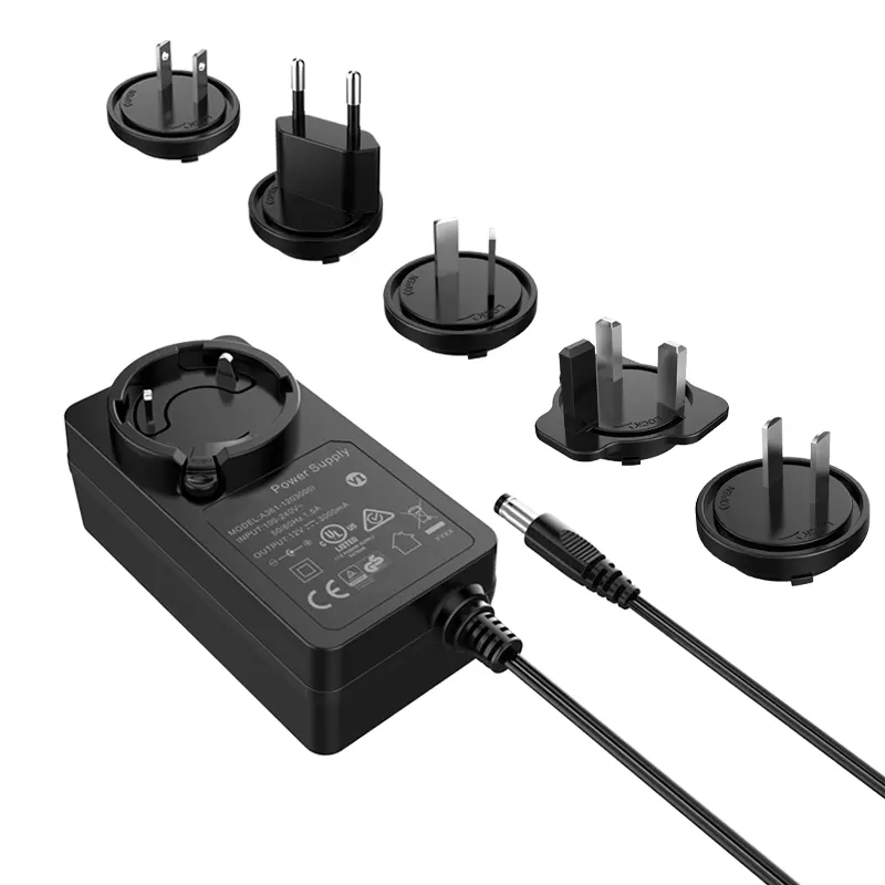 Us Adapter 48w Series 12v 4a AC DC Interchangeable Power Adapter With UL62368 CE GS SAA PSE KC CCC