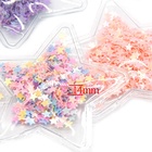DIY Accessories Clear Inflated Confetti Sequin Star Vinyl Patch For Hair Band 78582