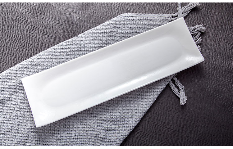Dining Hall Ceramic Rectangle Long Plates Dishes
