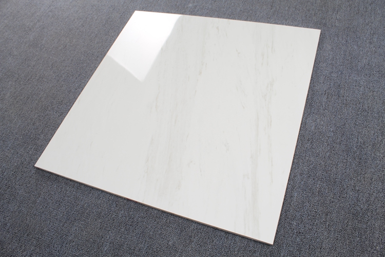 Spanish Floor Tile Hotel Lobby Marble Look Glazed Glossy 32X32 24X24 White Porcelain Tile