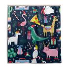 66"X72" Custom Designs Digital Printed Waterproof Bathroom Shower Curtain