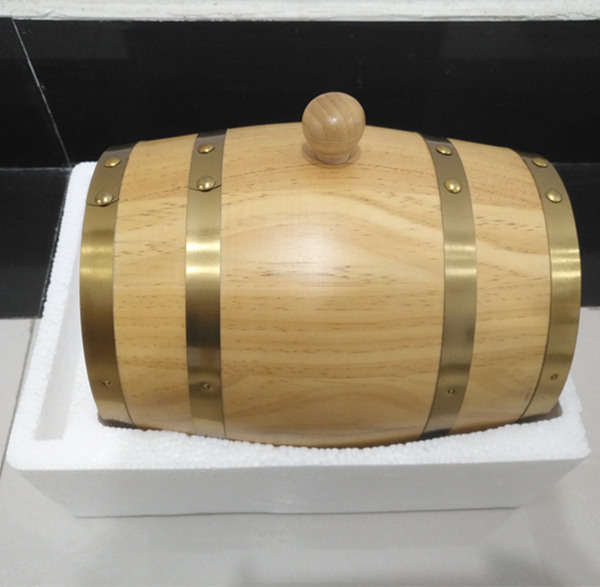 Bulk 3L pine wood barrel for wine storage