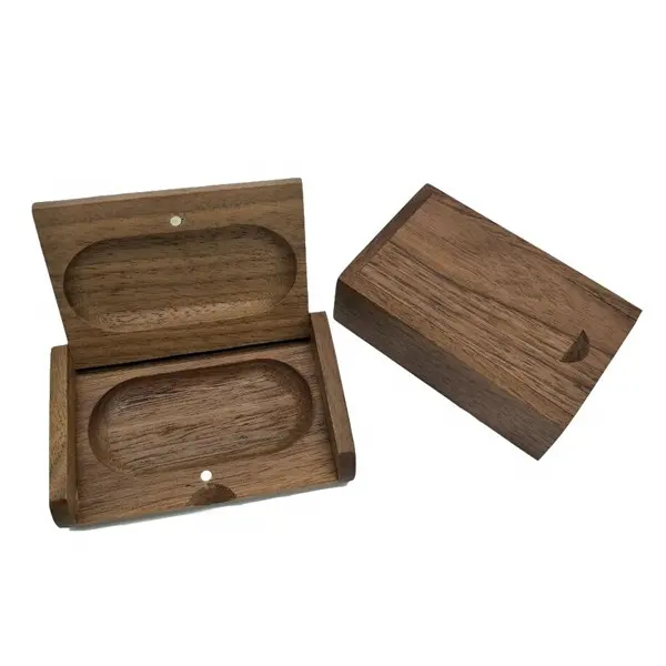 paypal accept custom logo walnut material luxury wooden box packaging
