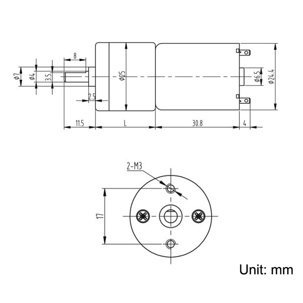 Bringsmart JGA25-370 12v DC Motor 24V Low rpm High Torque 12V DC Gear Motor for Robot small gear reducer motor