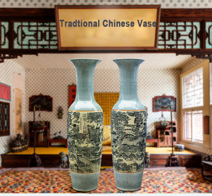 Hot traditional chinese crackle handmade ceramic vases