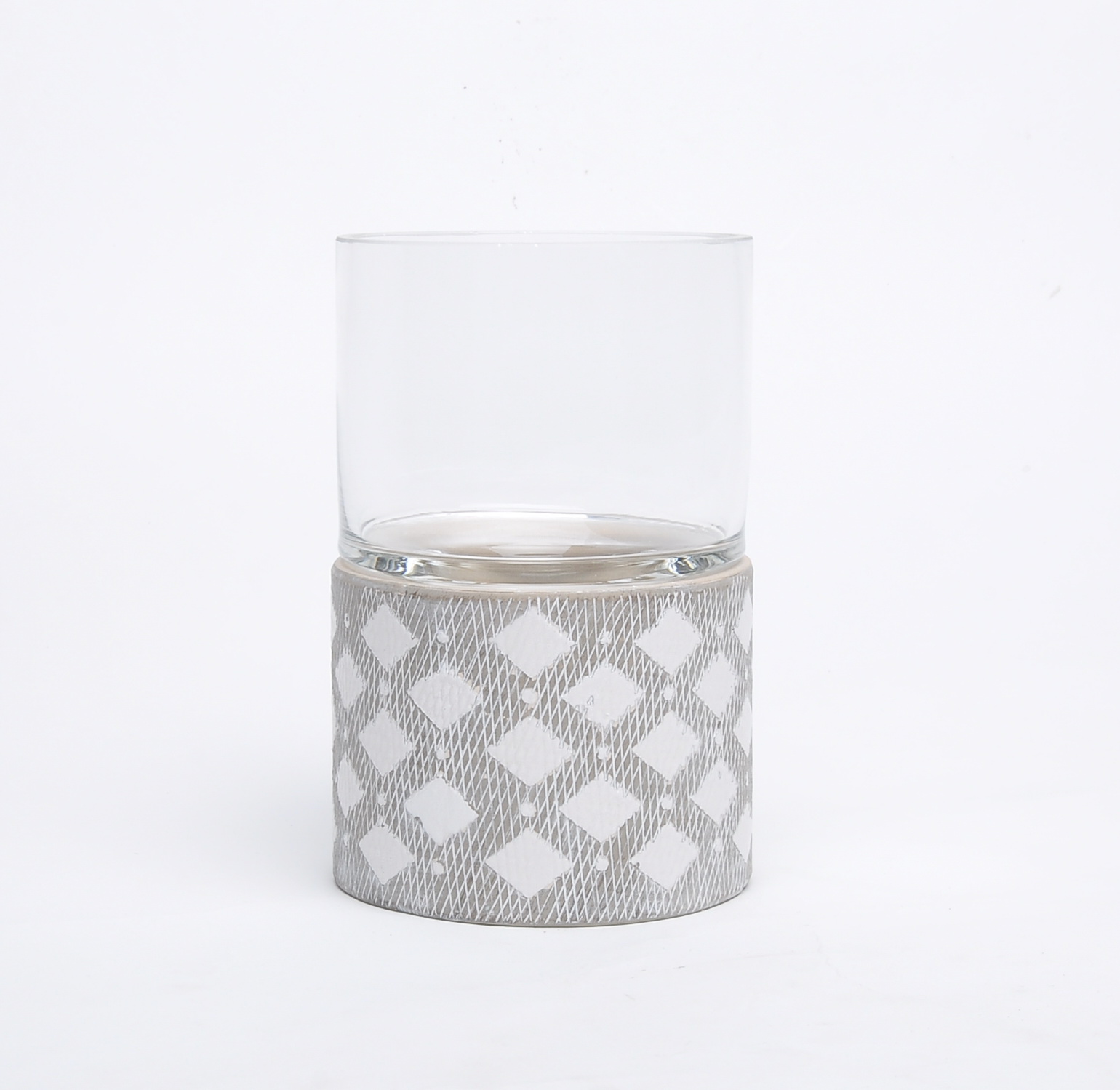 Creative Wholesale unique candle stand glass cover ceramic decorative candle holder for home decor