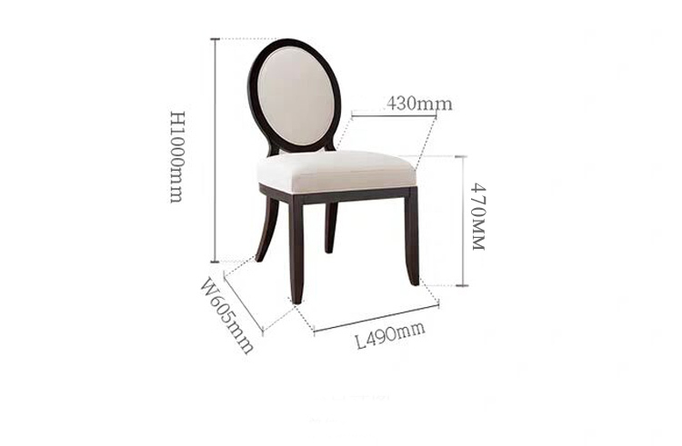wholesale dining chair solid wooden frame fabric top quality antique chairs for generally use