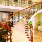 Indoor wrought iron spiral staircase for villa decoration