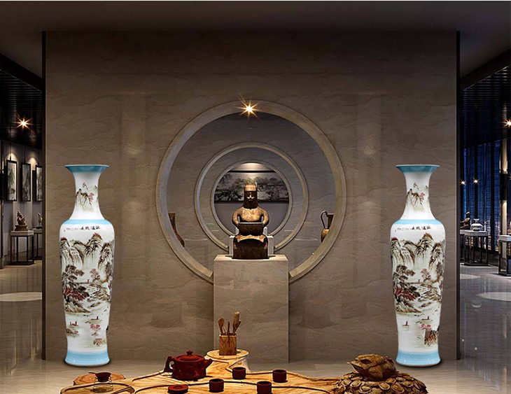 Mid -centry living room decoration floor vase giant ceramic large flower vase