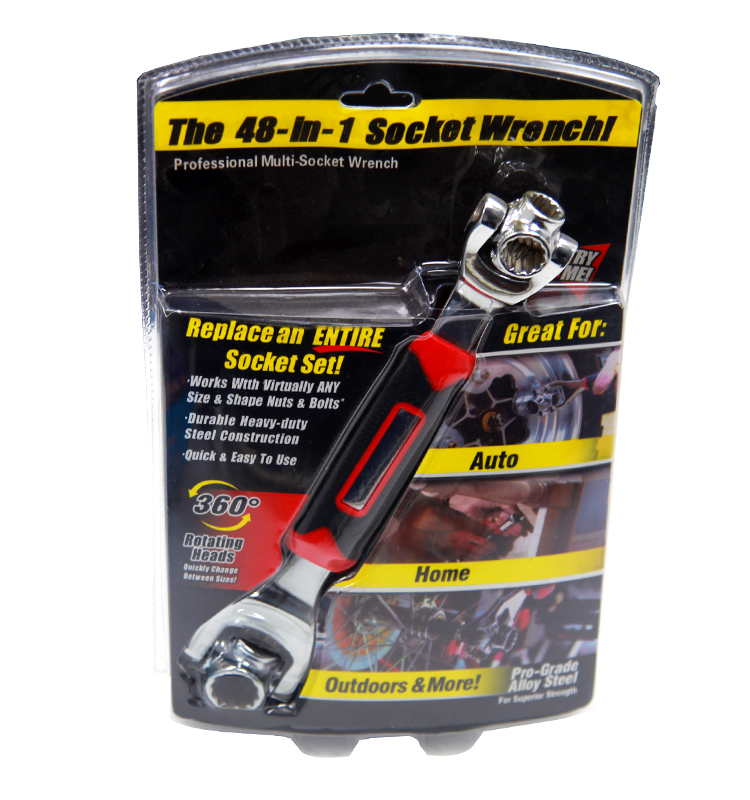 chrome plated Rotation Heads Socket Universal Wrench