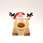 Christmas Manual paper card in heat sealing with blister for ear phone package